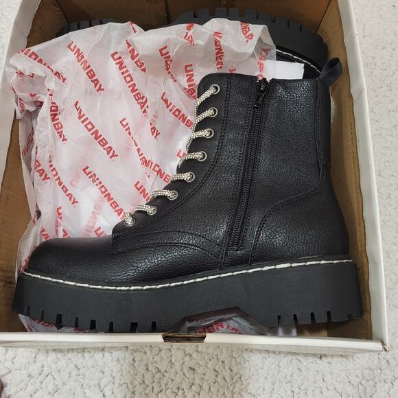 NEW UNIONBAY Women's Hayden-2 Ankle Boot BLACK SIZE 6.5 - Picture 7 of 8